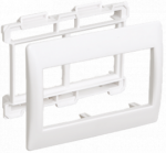 Рамка и суппорт для К.К. "Праймер" на 4 модуля, 75мм белый IEK (упак.160/10)
