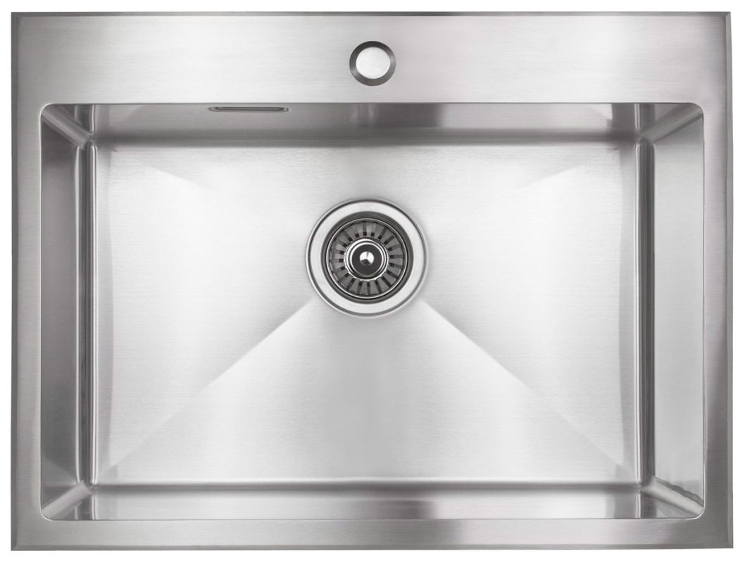 Мойка из нержавейки KAISER 600x450x200*3.0+1.2mm (цвет покрытия: сталь)/сифон