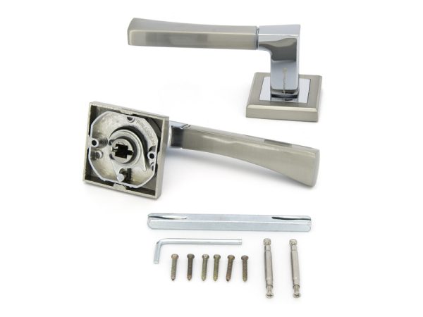 Ручка дверная A Trevi SN/CP (матов.никель/хром) "PALLADIUM"