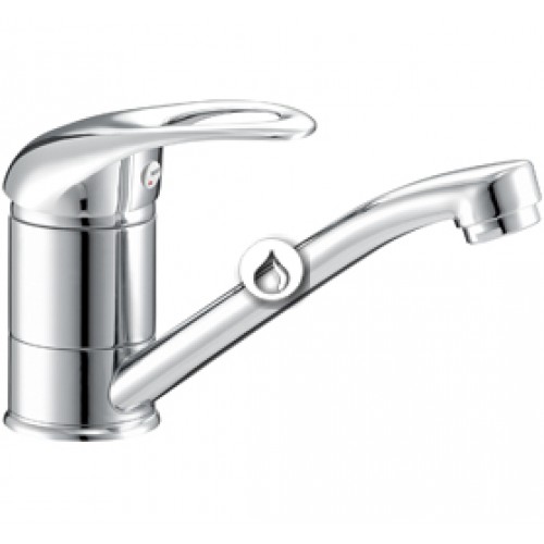 Смеситель для кухни однорычажный, излив 15 см (L), карт. 35, шпилька, б/подводки (цинк) ACSOPT