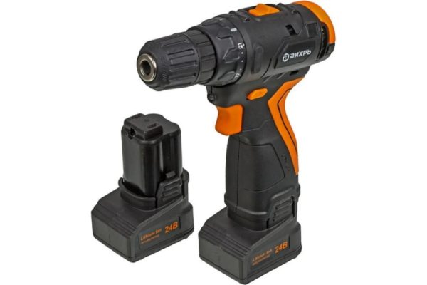 Дрель-шуруповерт аккумуляторный 24 В Вихрь ДА-24Л-2к