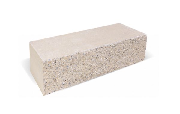 Кирпич облицовочный Brickstone РВАНЫЙ ЛОЖОК Слоновая кость БЦ 250х95х65 мм