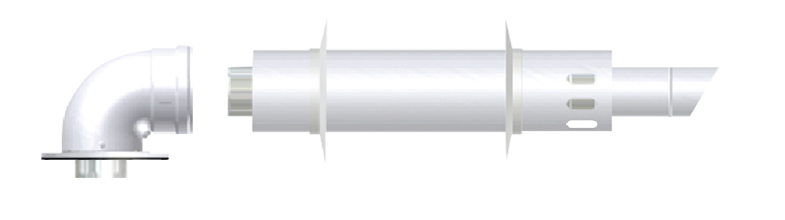 Комплект коаксиальный антилед Ø60/100L (BALTUR- BAXI - FERROLI - FONDITAL - NAVIEN)