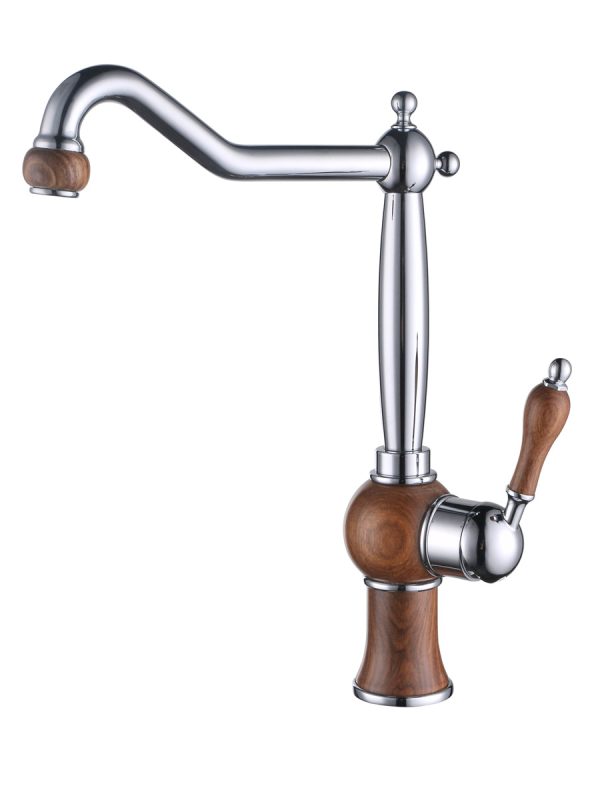 Смеситель KAISER Wood кухня, боковой Ø35